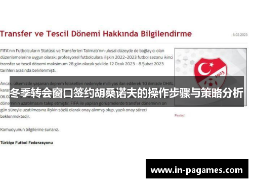 冬季转会窗口签约胡桑诺夫的操作步骤与策略分析